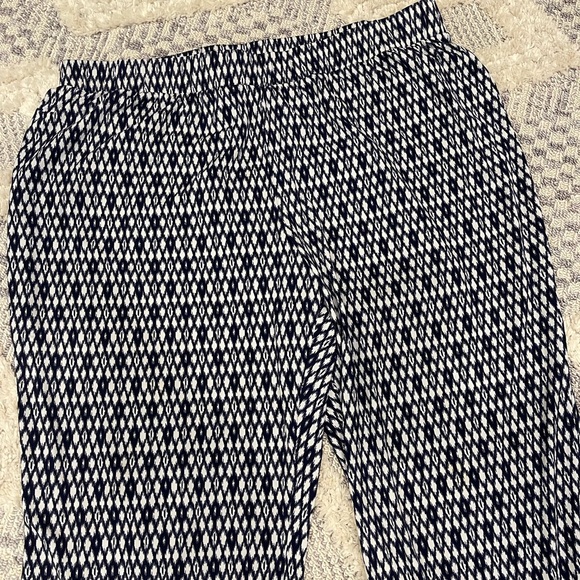 Vince Camuto Blue White Flowy Casual Pants Size 3X - Picture 3 of 4